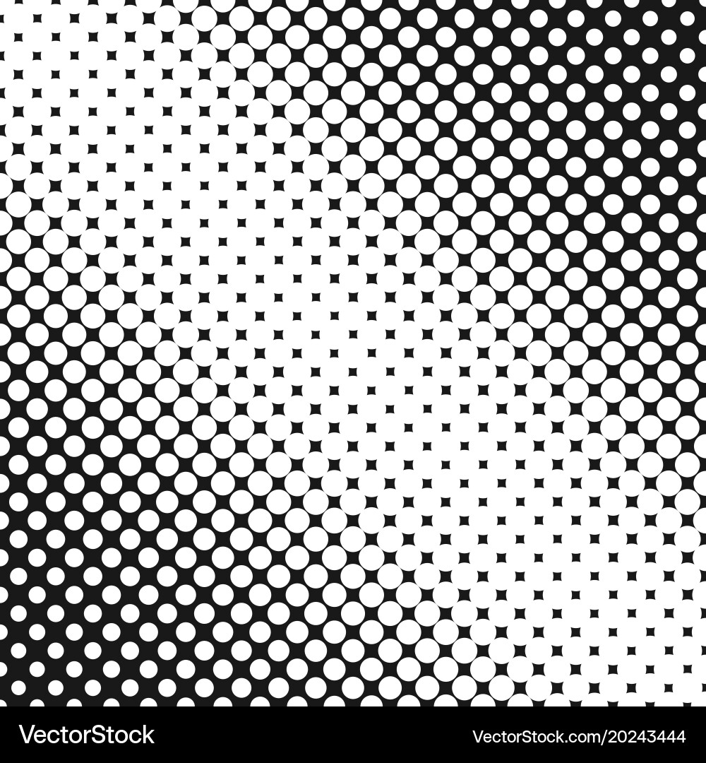 Halftone circle pattern background template vector image