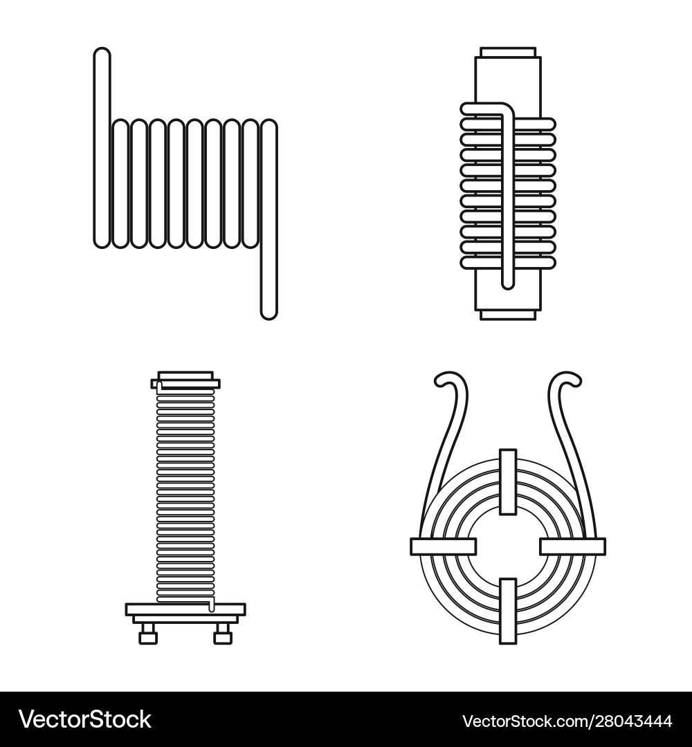 Isolated object spiral and compression icon Isolated object spiral and compression icon Vector Image