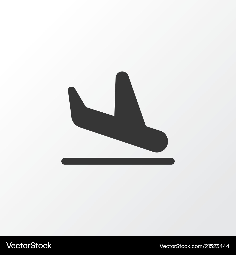 Plane landing icon symbol premium quality – Royalty-Free Vector |  VectorStock, image size:1000x1080