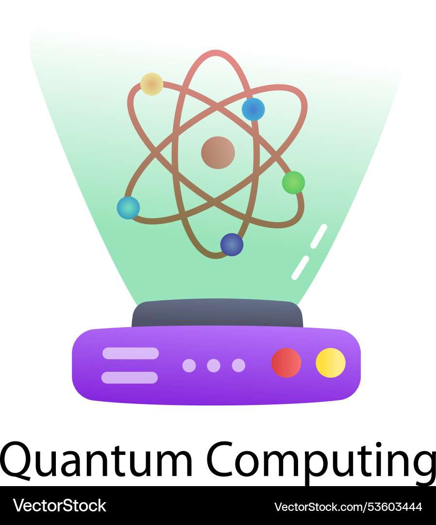 Quantum computing Vector Image
