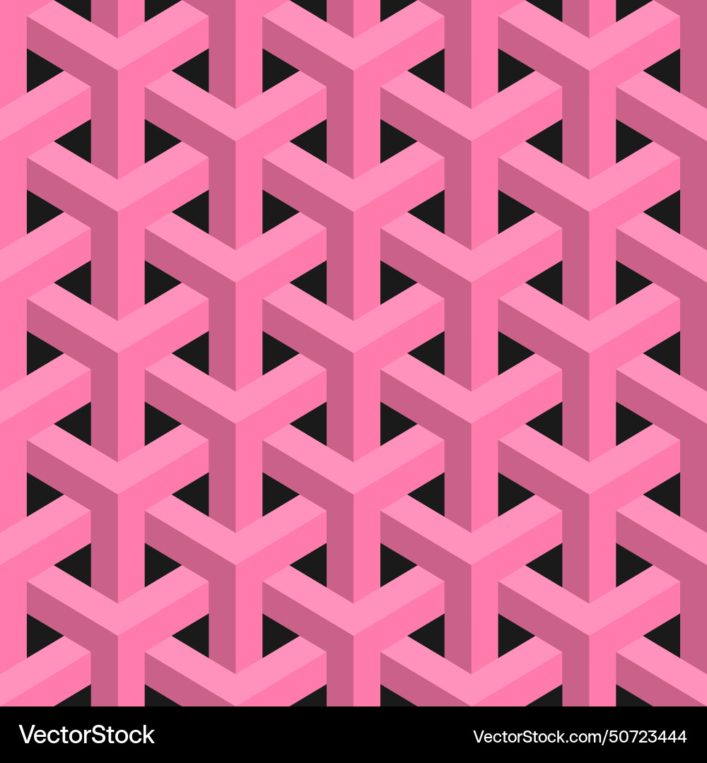 Seamless three-dimensional pattern a set Seamless three-dimensional pattern a set vector image