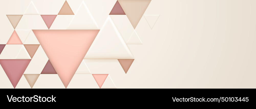 Abstract background with triangular shapes vector image