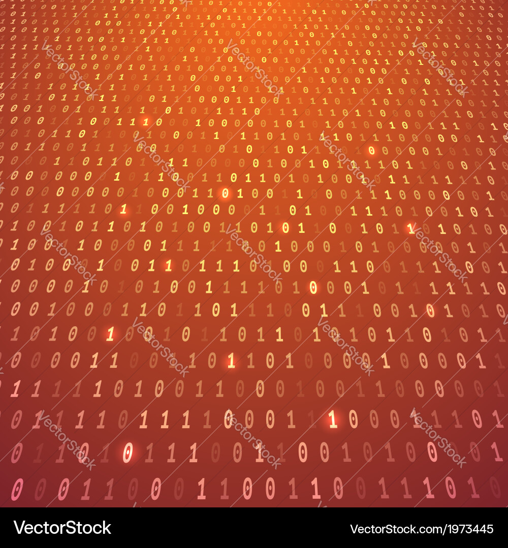 Binary Code Abstract Background vector image
