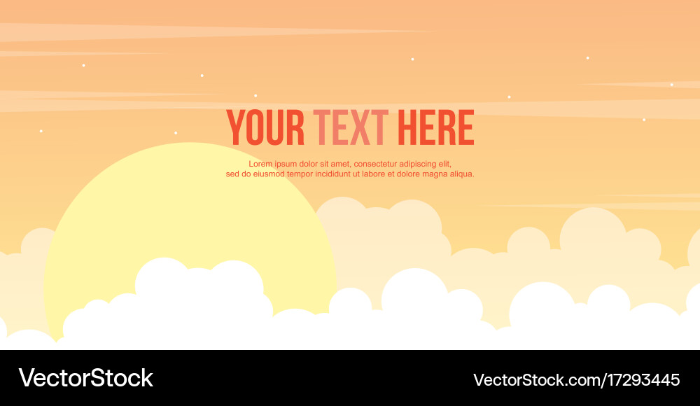 Cloud style header website collection vector image