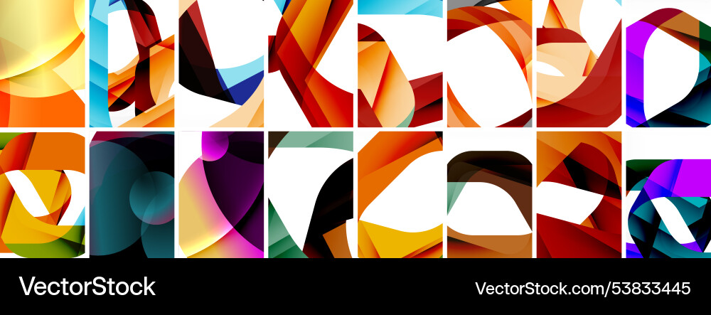 Collection of abstract background with waves Collection of abstract background with waves Vector Image