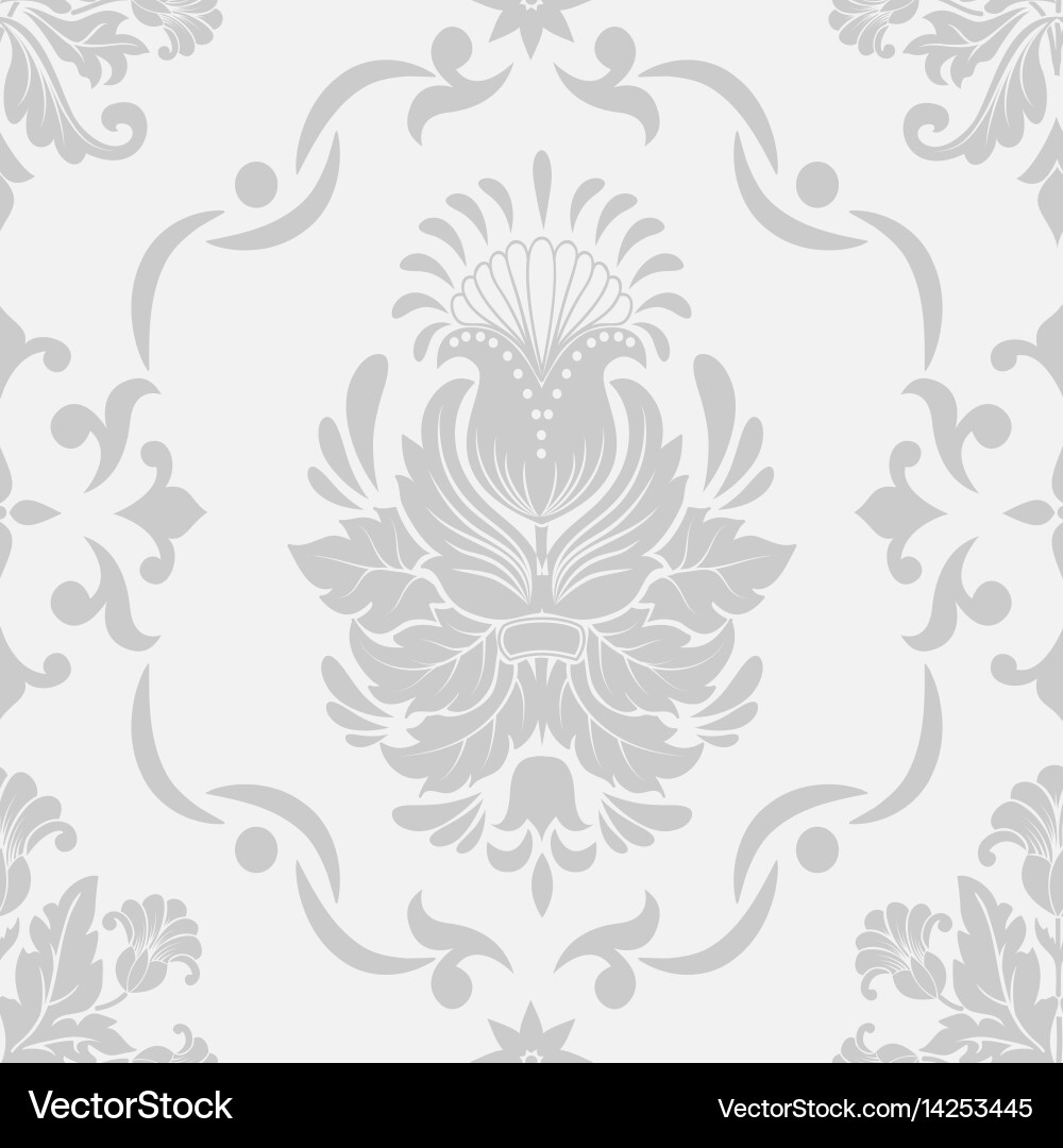 Damask seamless pattern element Vector Image