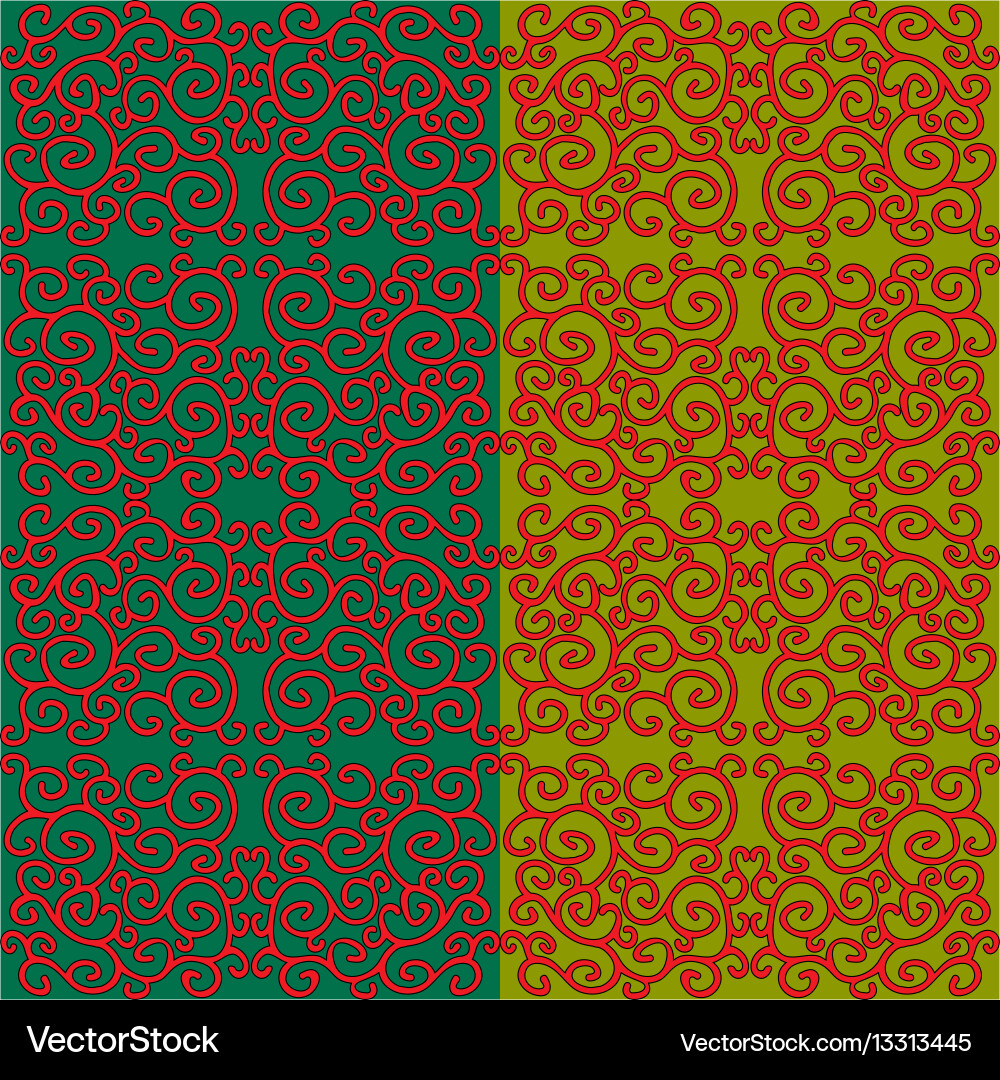 Lattice Pattern with Monogram vector image