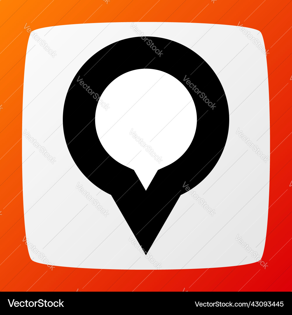 Map marker pin location address icon Map marker pin location address icon Vector Image