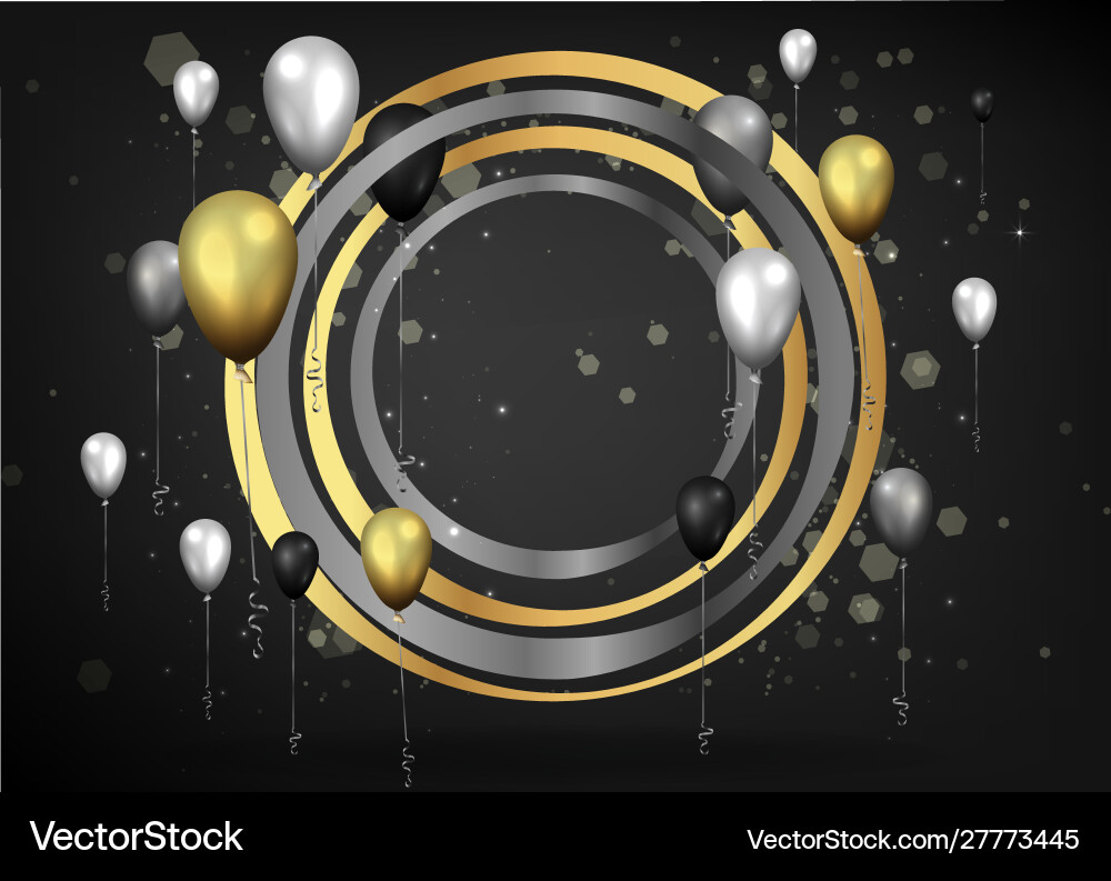Realistic balloons background for web and print Realistic balloons background for web and print Vector Image
