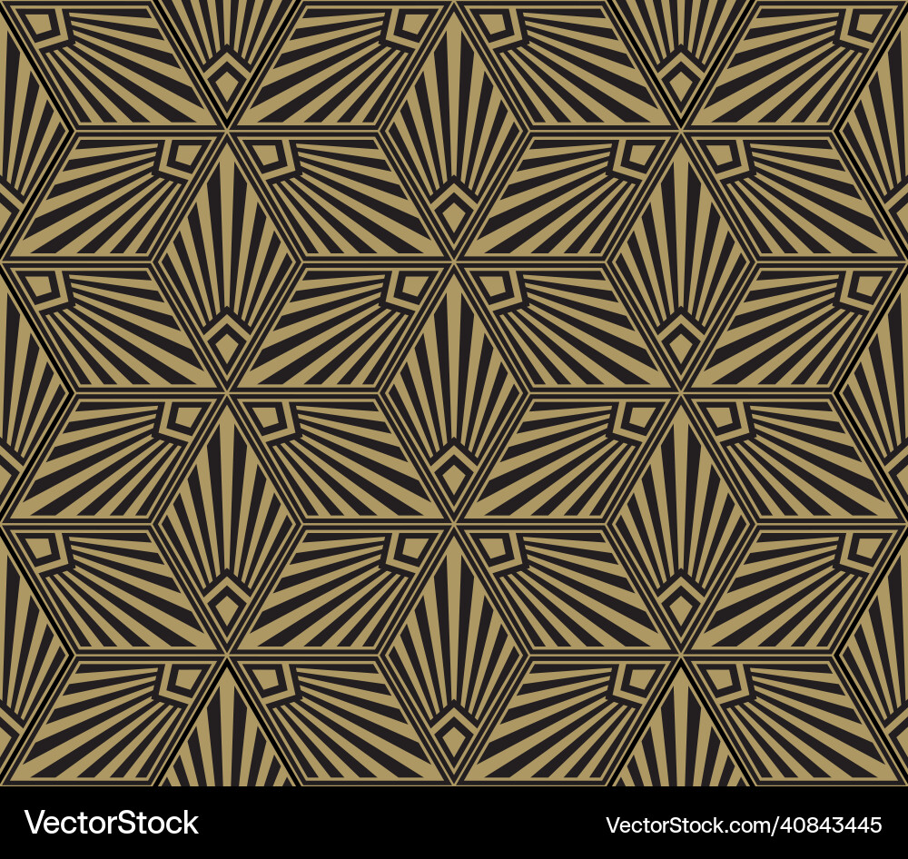 Seamless art deco repeat pattern Vector Image