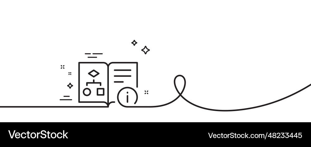 Technical algorithm line icon project Technical algorithm line icon project vector image