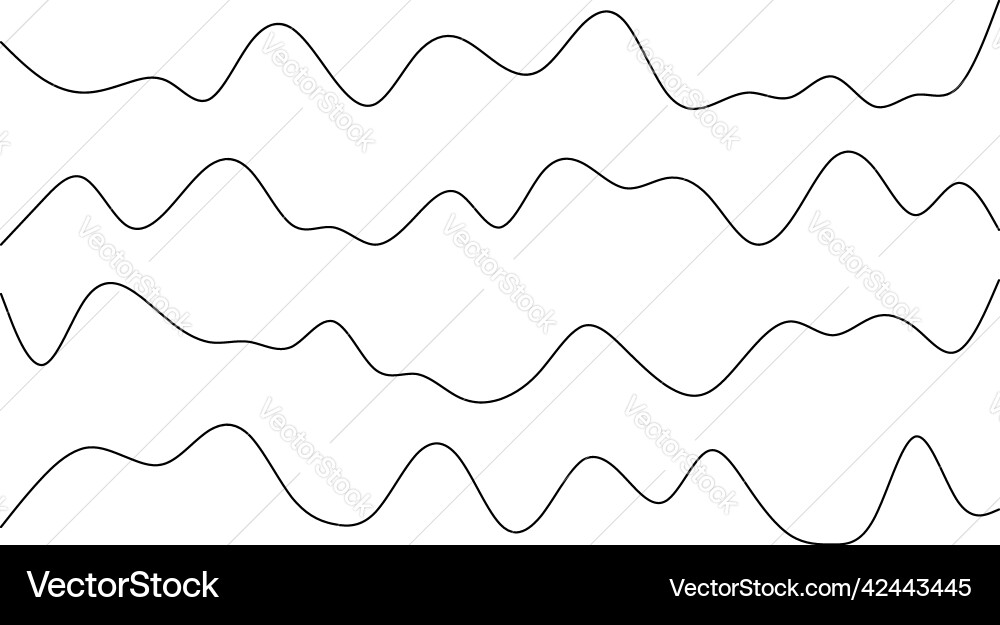 Wavy zig-zag lines stripes element Wavy zig-zag lines stripes element vector image