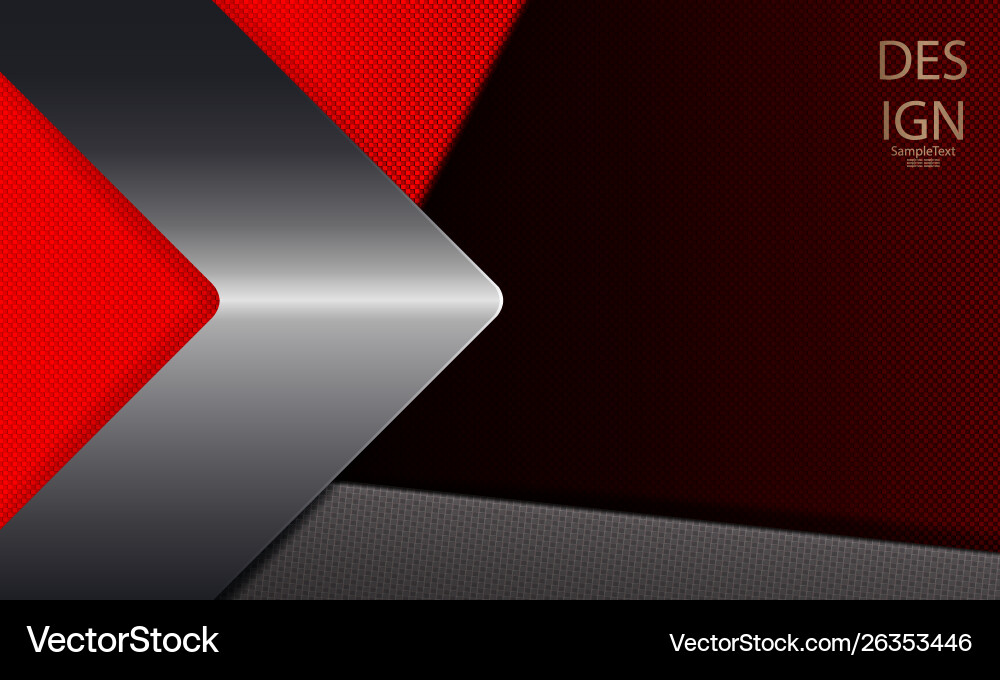 Abstract dark red embossed background with shiny vector image