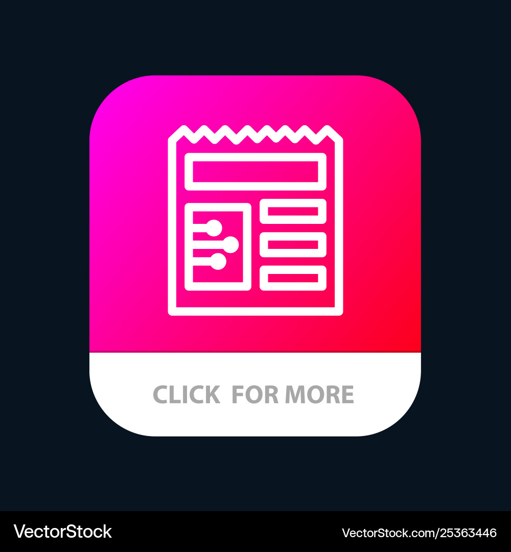 Dokument grundlegende ui mobile app-Taste android Dokument grundlegende ui mobile app-Taste android vektorbild