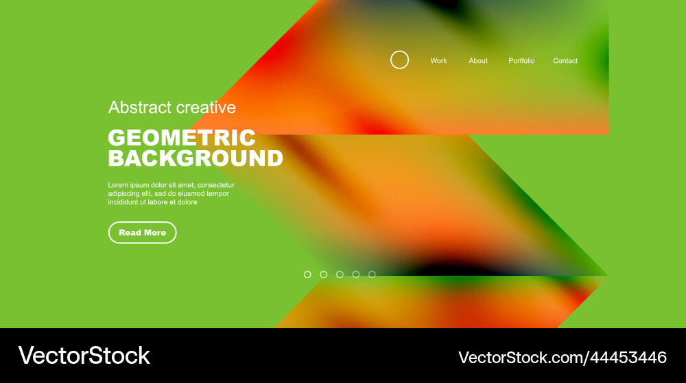 Fluid gradient geometric triangles abstract Vector Image
