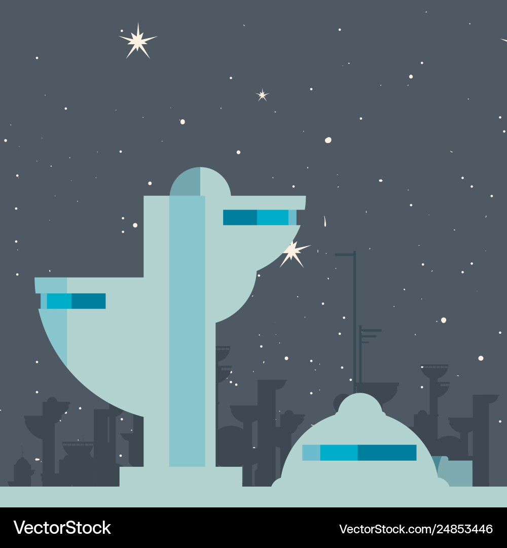 Future building architecture Vector Image