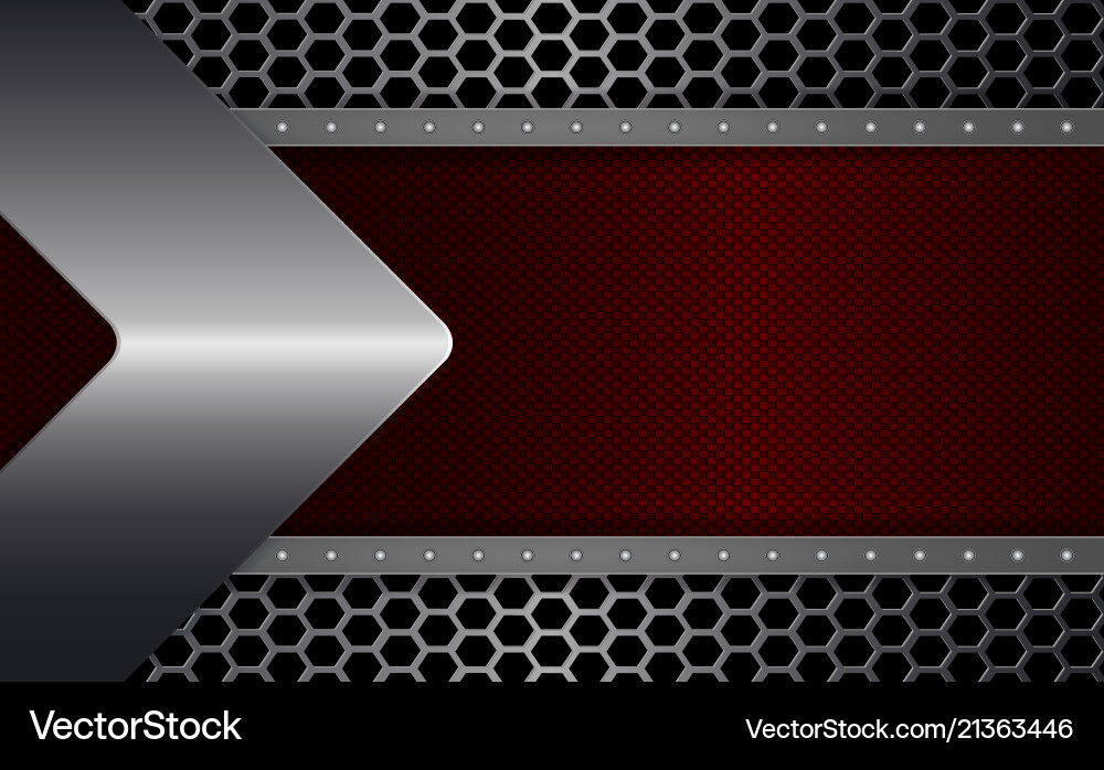 Geometric design with a red textured frame vector image
