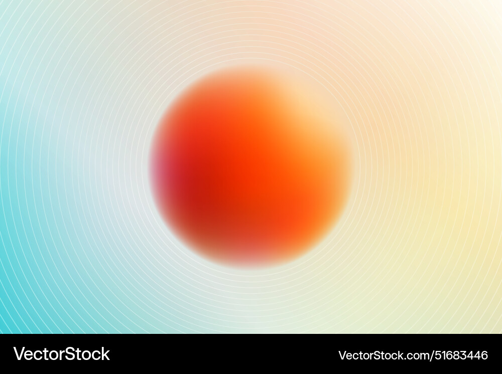 Gradient abstract background with orange sphere Gradient abstract background with orange sphere vector image