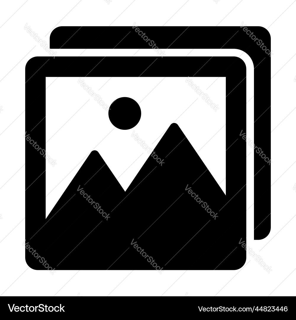 Image icon user interface as a simple sign vector image