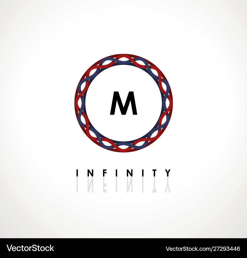 Minimalistic template for creating monograms vector image