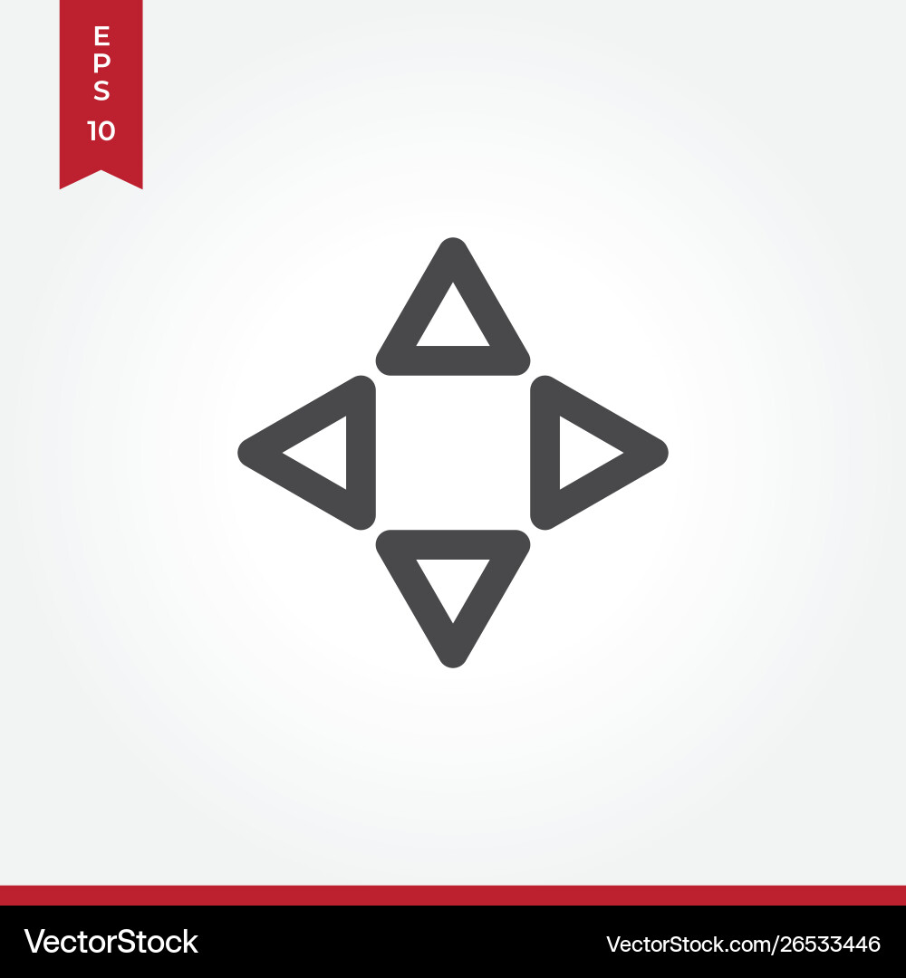 Navigation arrows icon in modern style for web Navigation arrows icon in modern style for web vector image