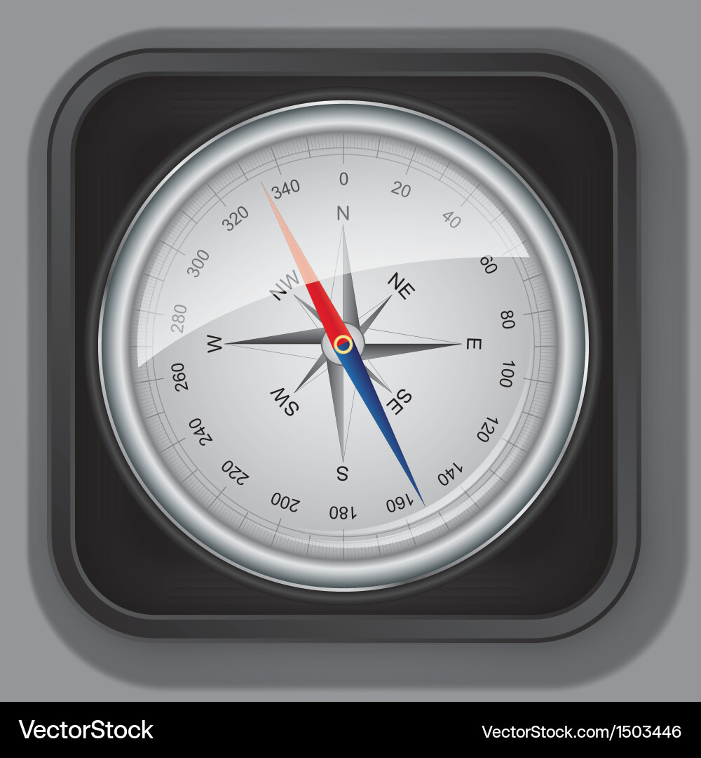Navigation button vector image