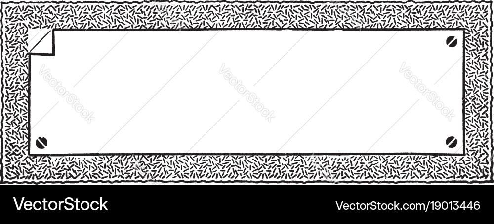 Ornate border have simple line pattern design vector image