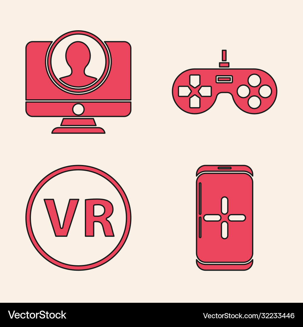 Set smartphone and playing in game create account Set smartphone and playing in game create account vector image