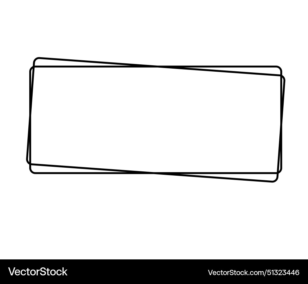 Square frame geometric abstract element Square frame geometric abstract element vector image