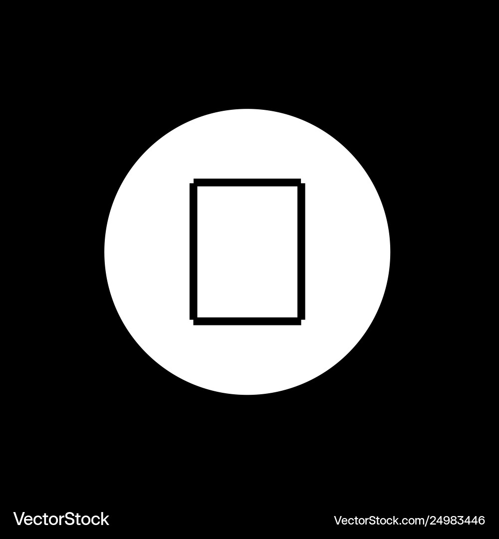 Stop button icon in linear style isolated Stop button icon in linear style isolated vector image