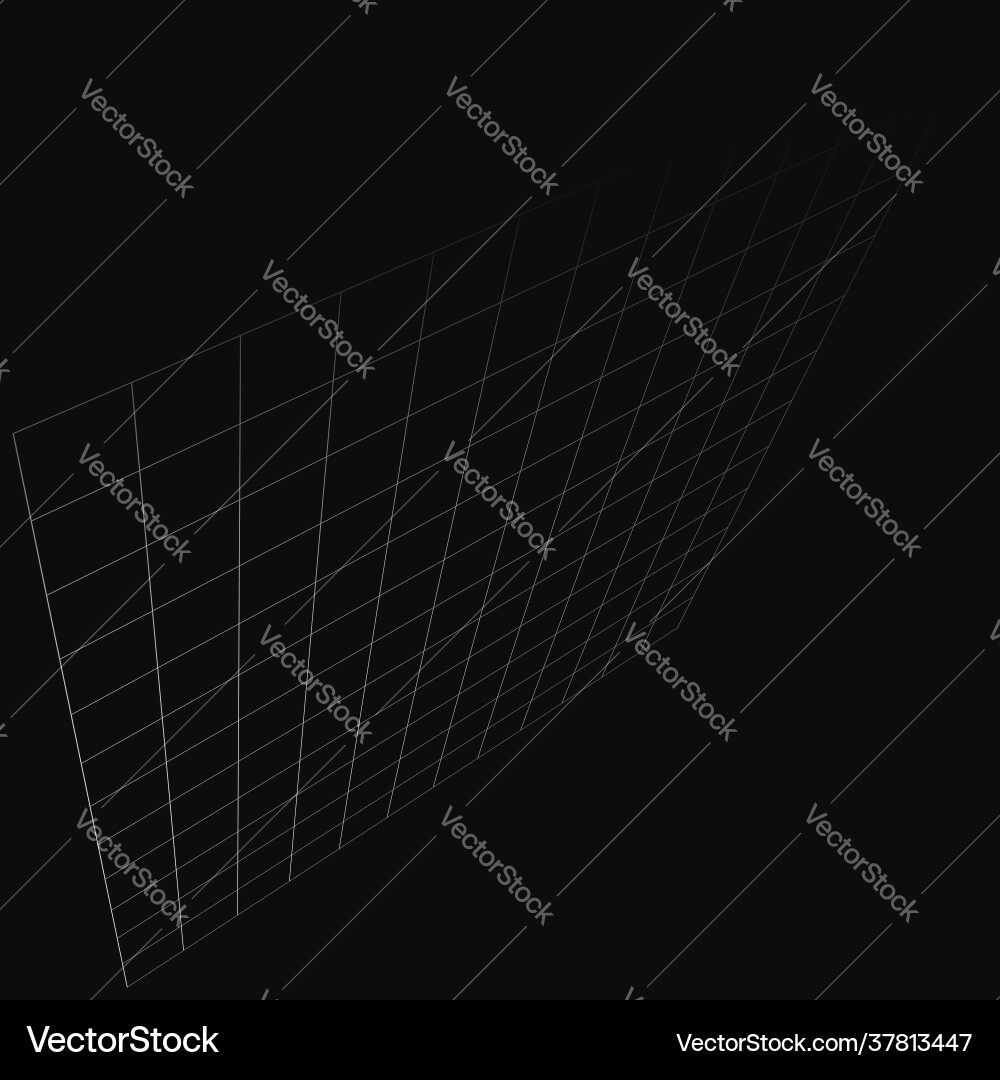 Abstract 3d grid mesh in perspective checkered Abstract 3d grid mesh in perspective checkered vector image