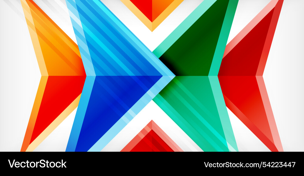 Abstract background color triangles and arrows Abstract background color triangles and arrows Vector Image