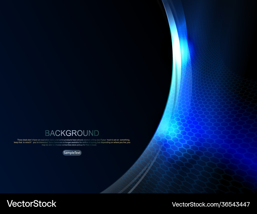 Abstract dark mesh design in blue tint with round Vector Image