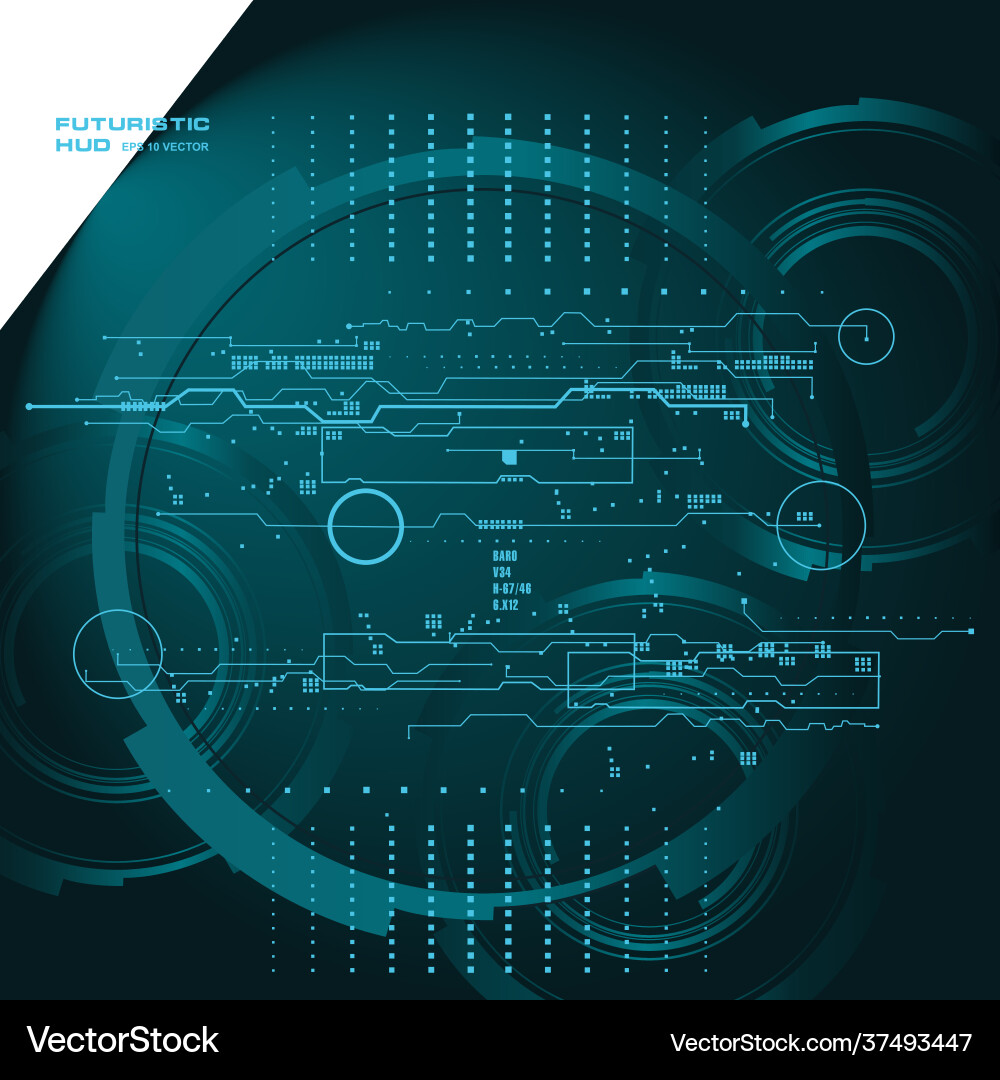 Background with futuristic user interface design Background with futuristic user interface design vector image