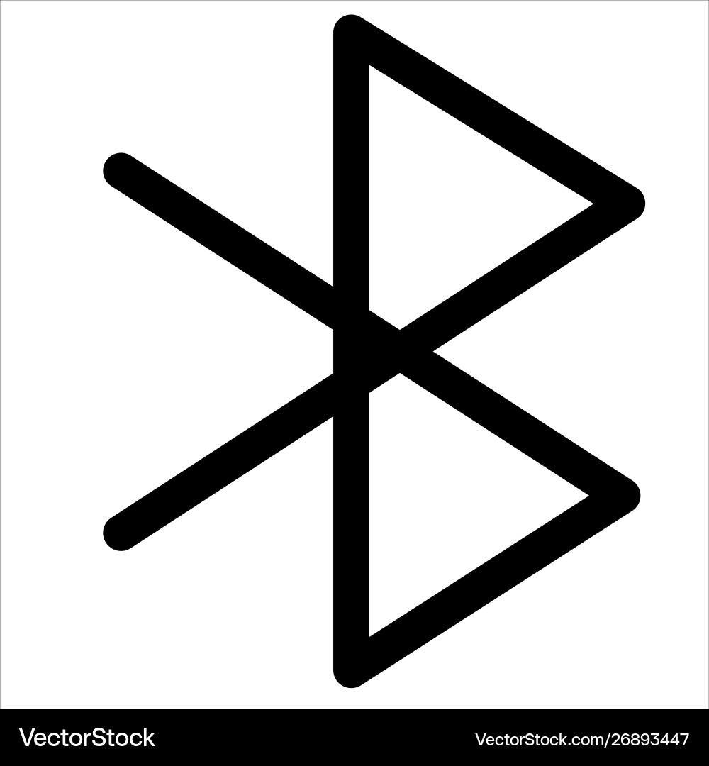 Bluetooth communication connection network vector image