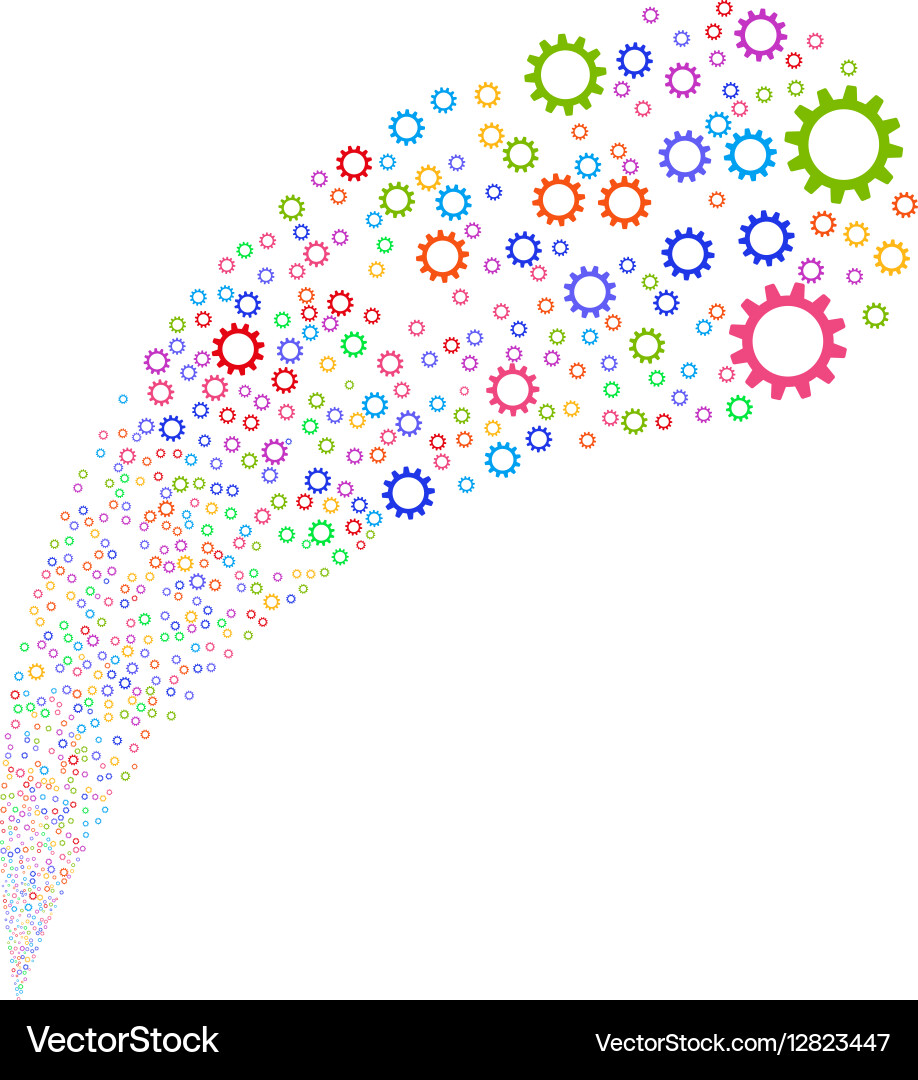 Cog source stream Vector Image