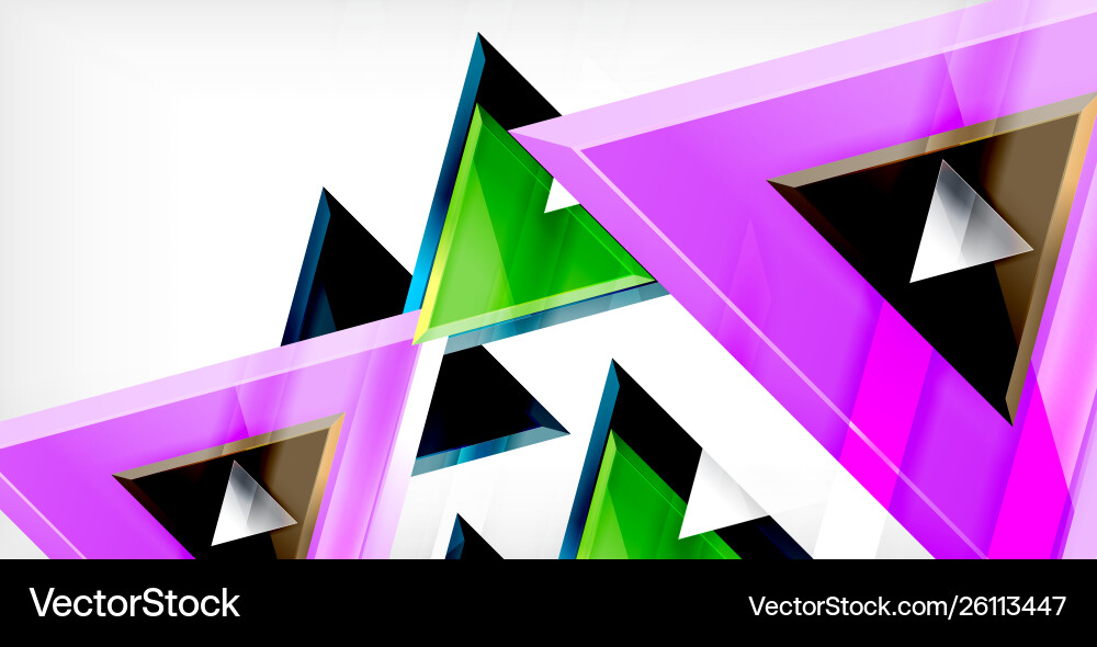 Dynamic triangle composition abstract background Dynamic triangle composition abstract background Vector Image