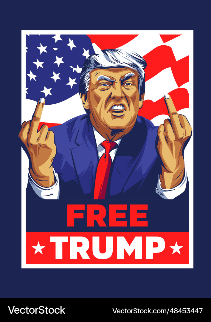 Free trump vector image