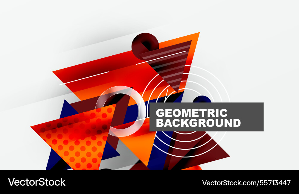 Modern abstract design with overlapping Vector Image