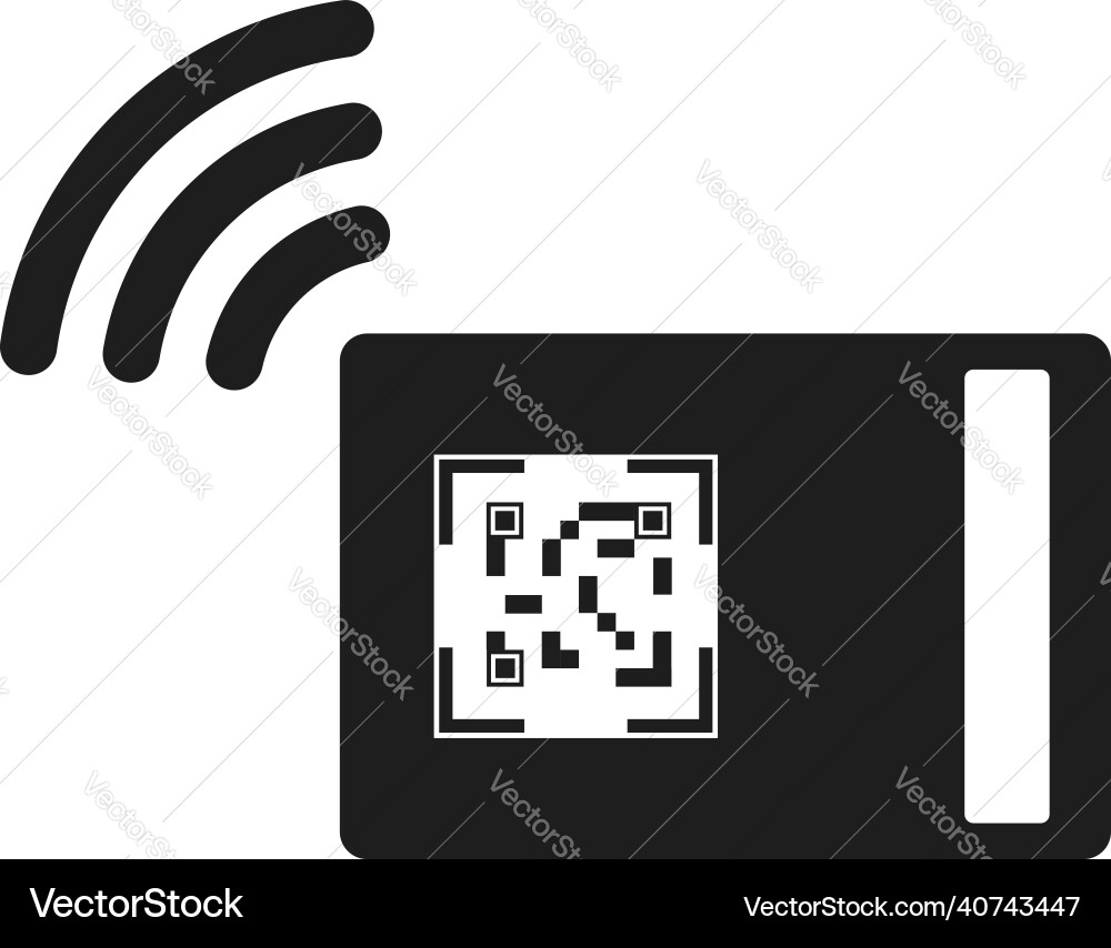 Qr code on the map with an internet connection Qr code on the map with an internet connection vector image