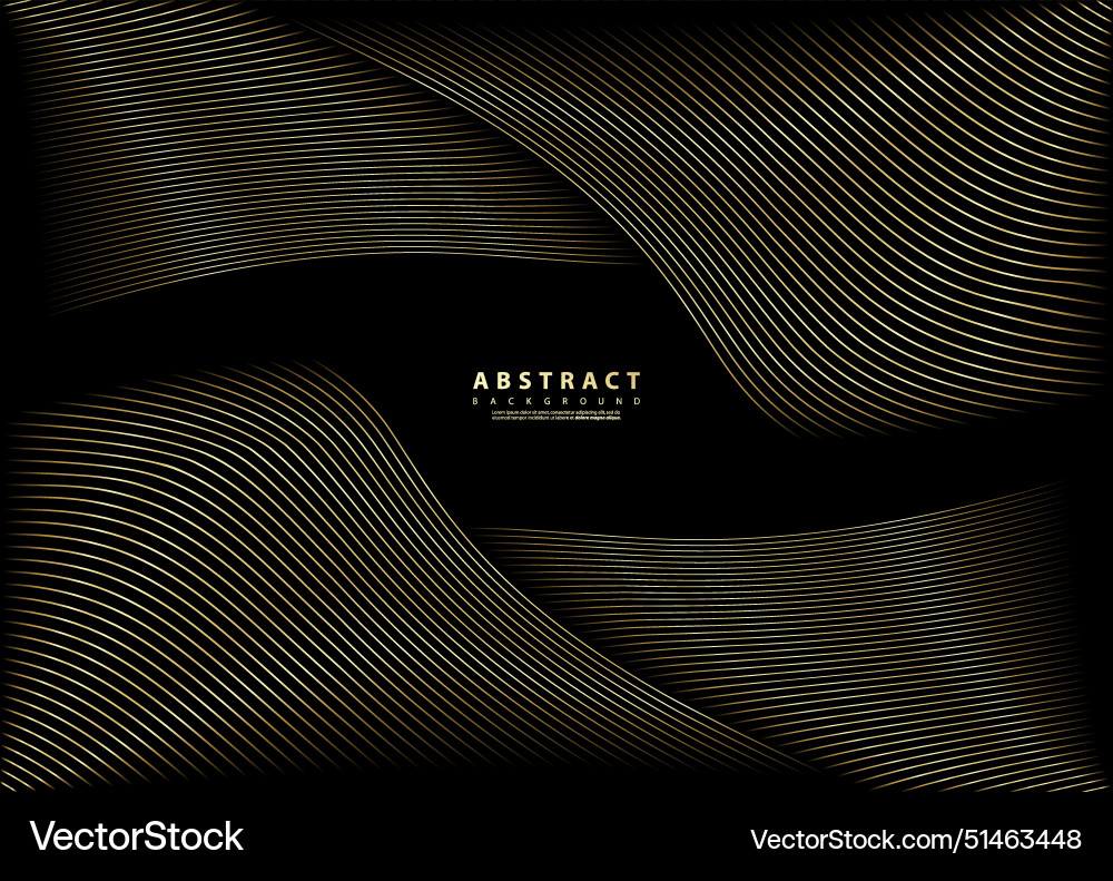 Abstract background with gold line wave luxury – Royalty-Free Vector ...
