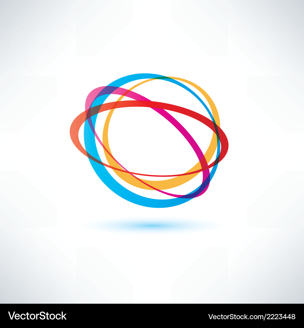 Abstract Orbit Symbol vector image