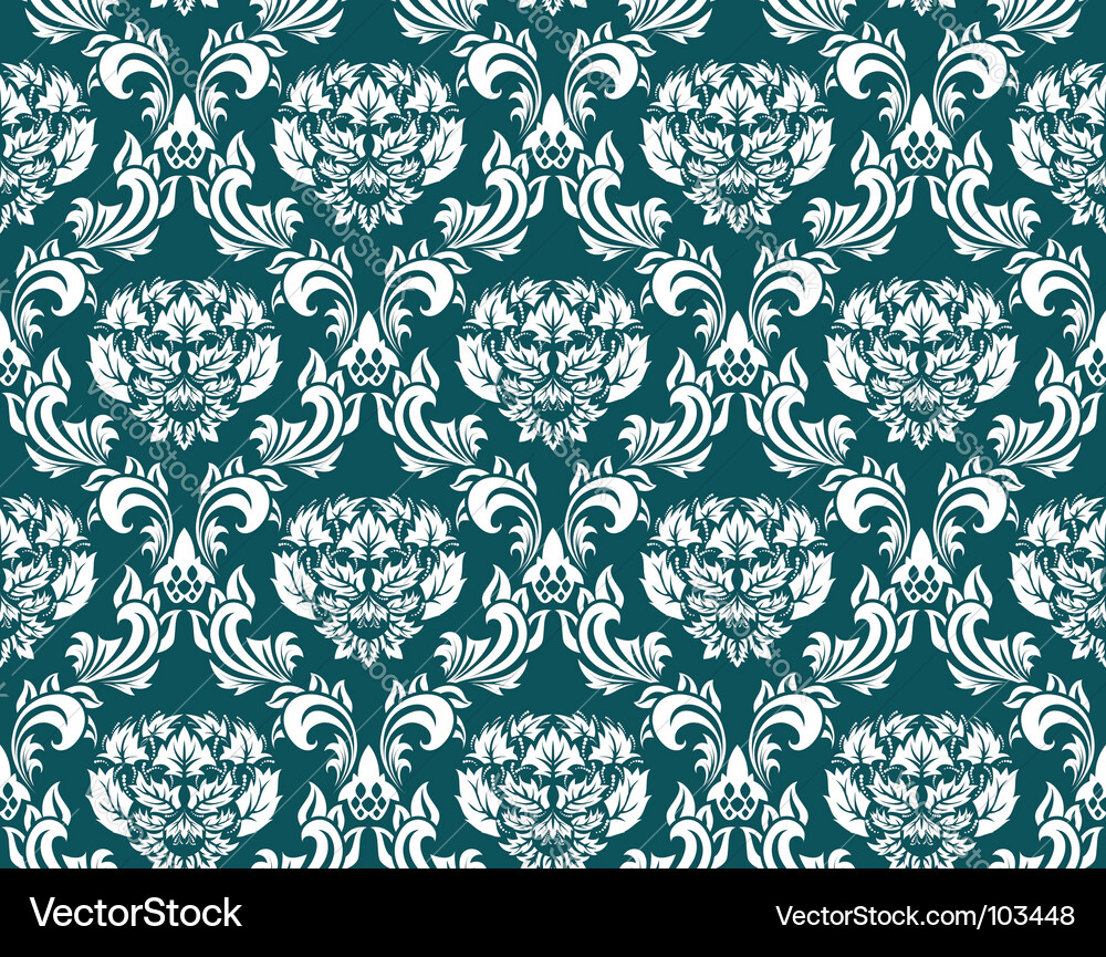 Damask pattern Vector Image