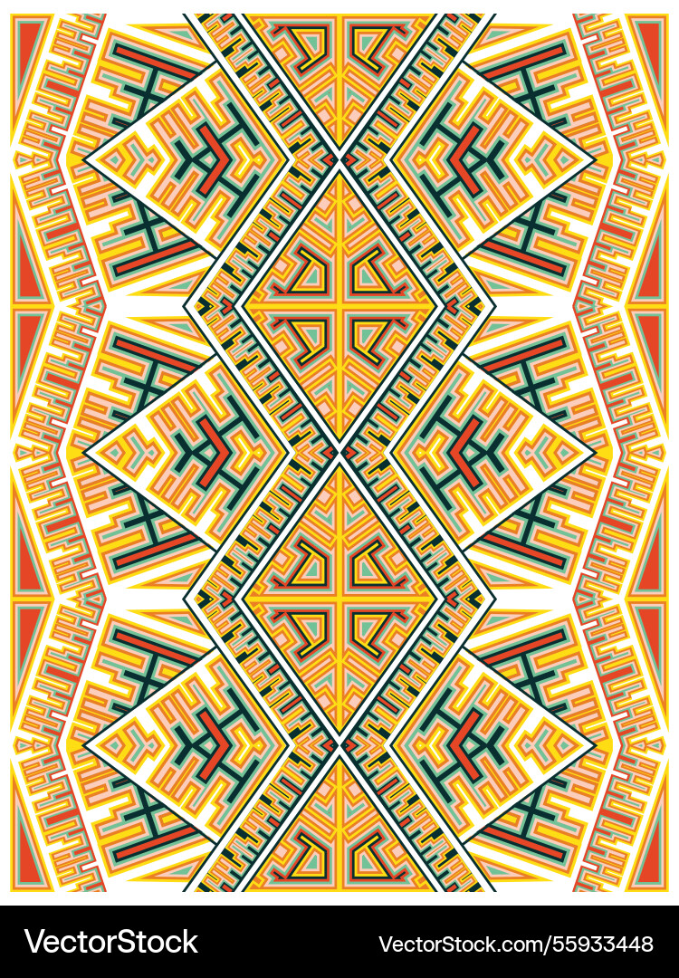 Geometric diagonal line and square print pattern vector image