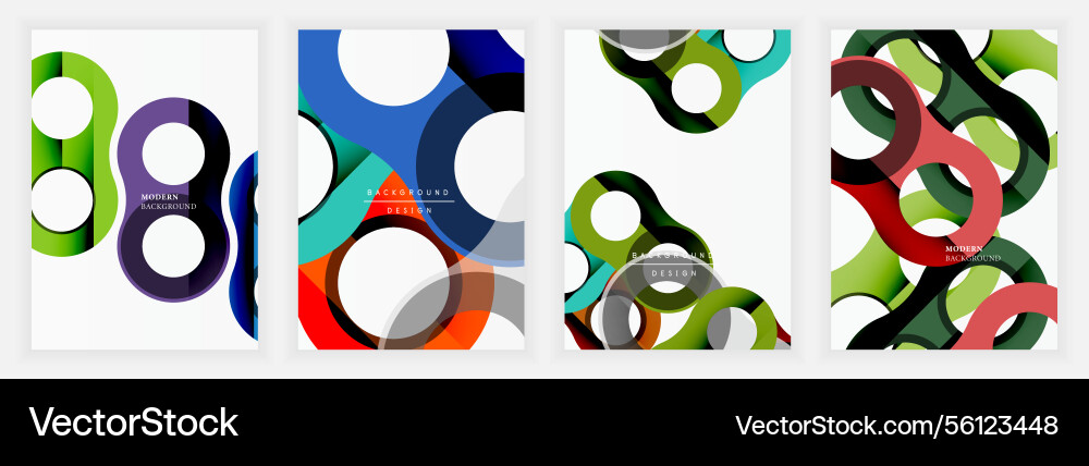 Modern abstract designs with intersecting Modern abstract designs with intersecting vector image