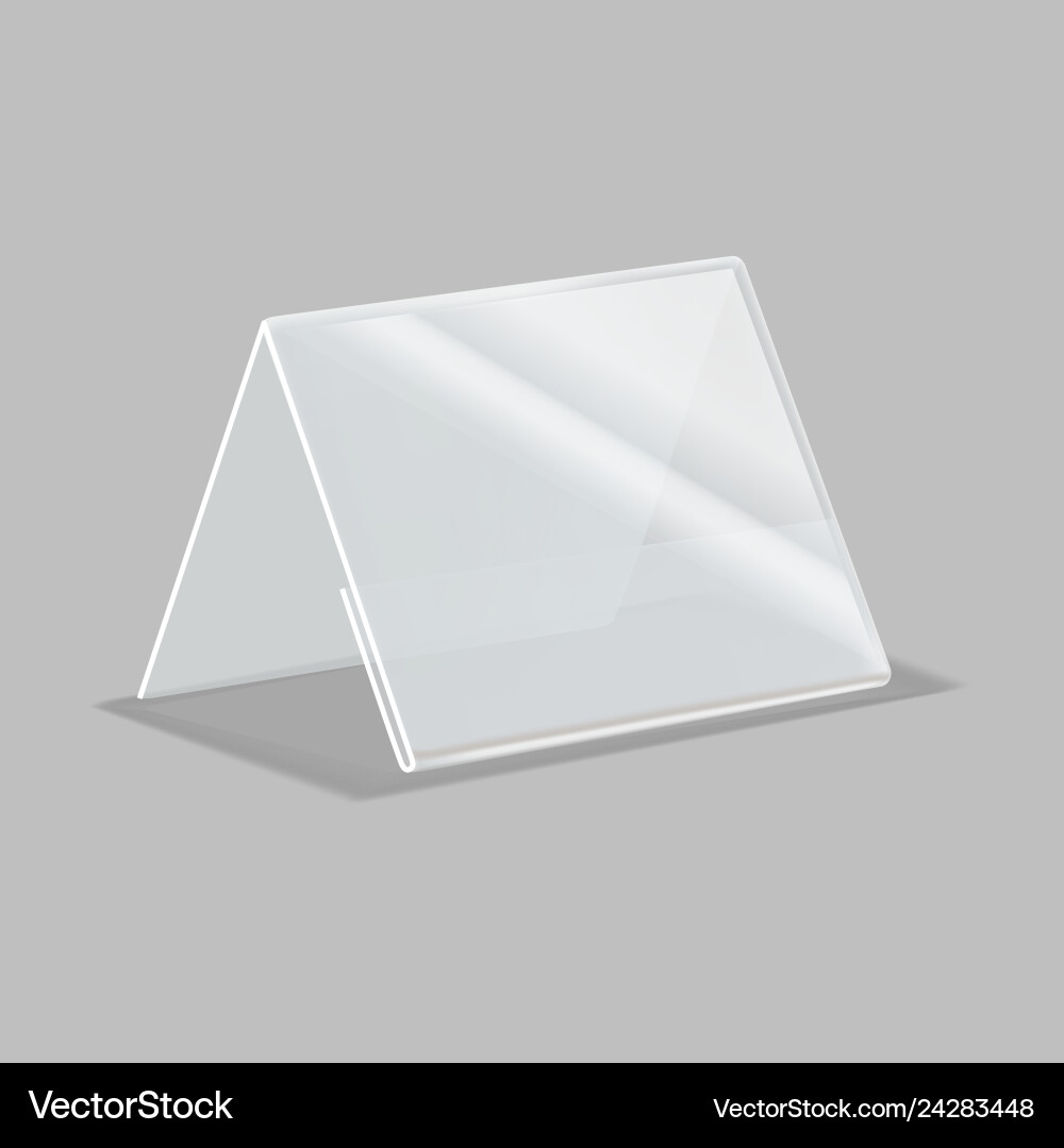 Realistische detaillierte 3d leere Kunststoffhalterung Realistische detaillierte 3d leere Kunststoffhalterung vektorbild