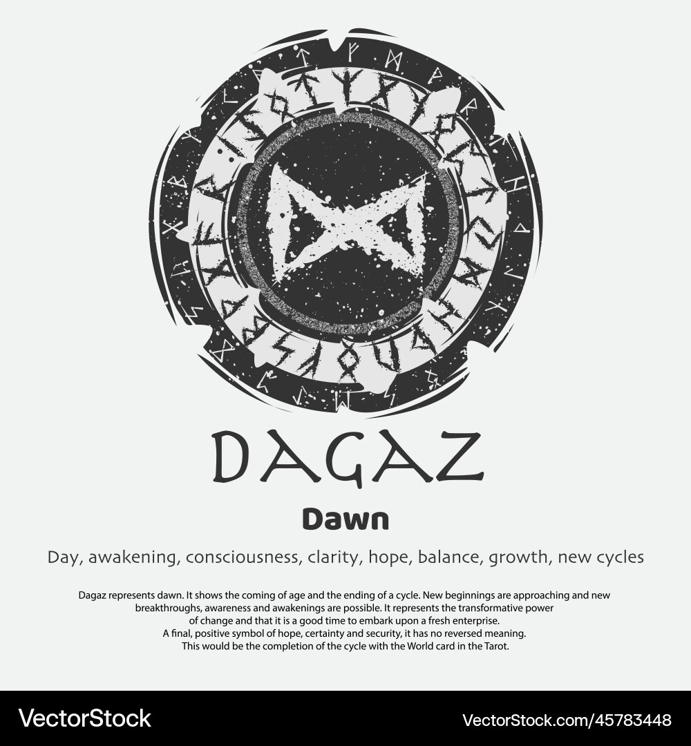 Rune Dagaz Runes Vector Images (32)
