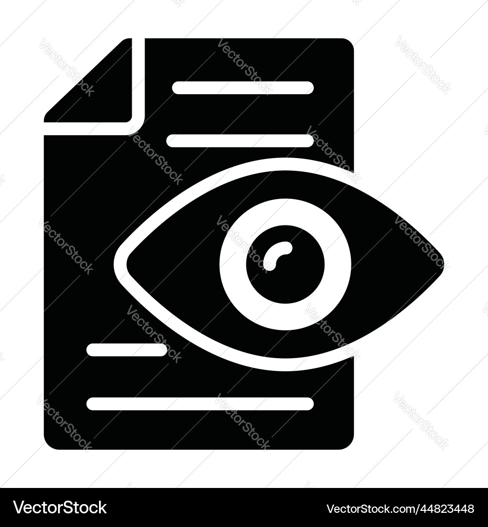 Visible icon user interface as a simple sign vector image