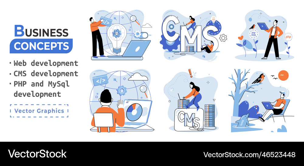 Website architecture concepts web development Website architecture concepts web development vector image