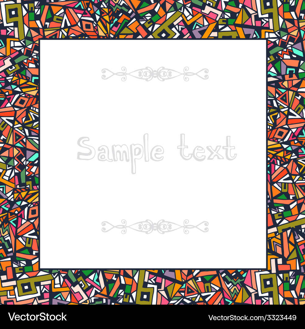 Abstract frame for your text made vector image